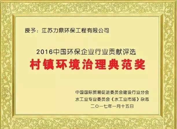 村鎮環境治理典范獎-1 村鎮環境治理典范獎-1