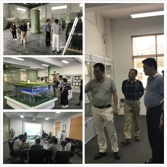 參觀地埋式污水處理設備 參觀地埋式污水處理設備