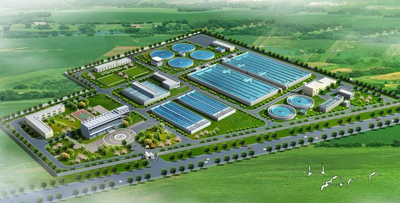 污水處理廠區圖 污水處理廠區圖