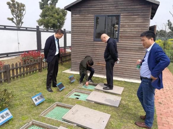 參觀農村污水處理站 參觀農村污水處理站