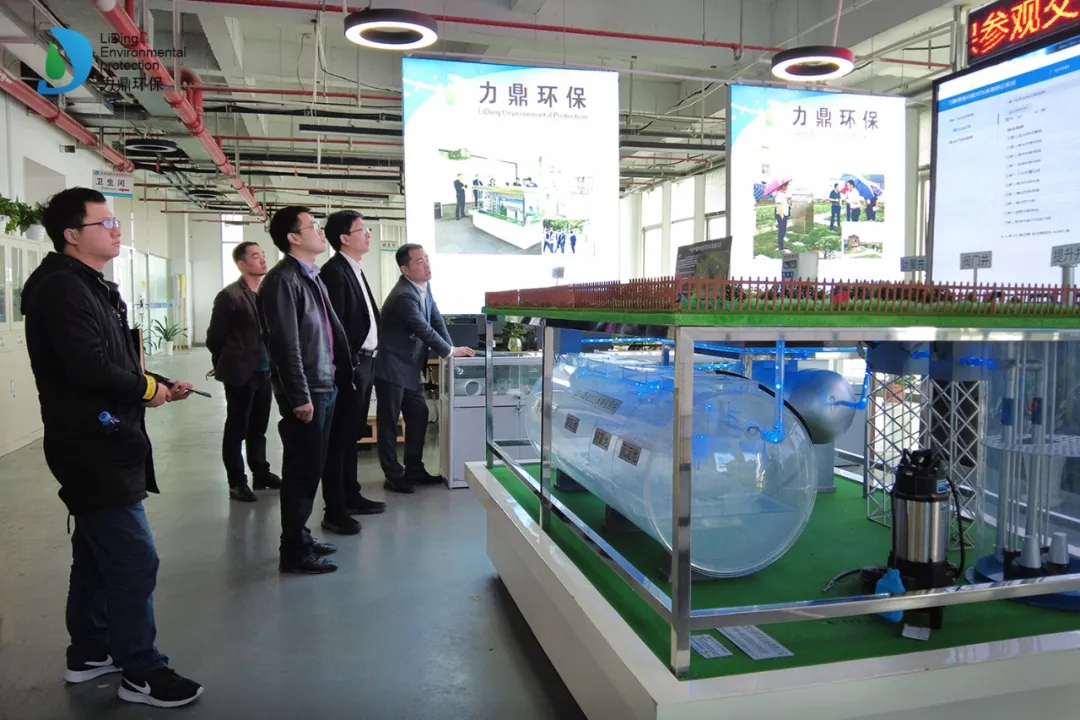 客戶參觀力鼎生活污水處理設備 客戶參觀力鼎生活污水處理設備