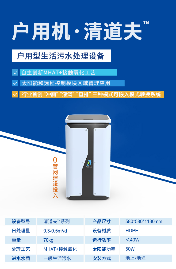 單戶型污水處理設備戶用機清道夫 單戶型污水處理設備戶用機清道夫