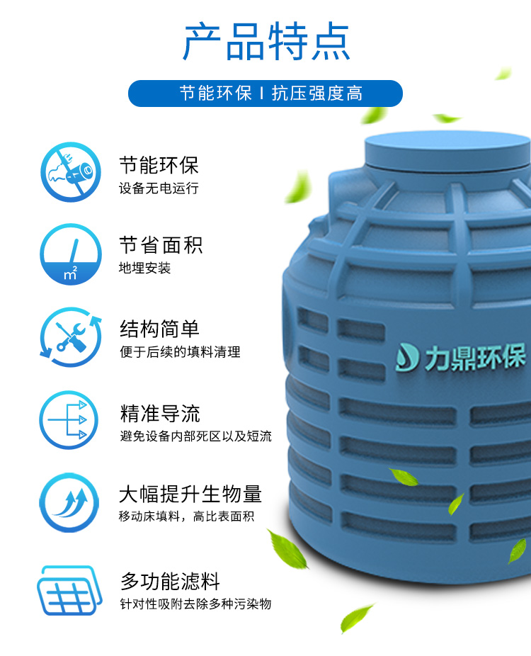 無動力厭氧污水處理設(shè)備力鼎生態(tài)罐 無動力厭氧污水處理設(shè)備力鼎生態(tài)罐