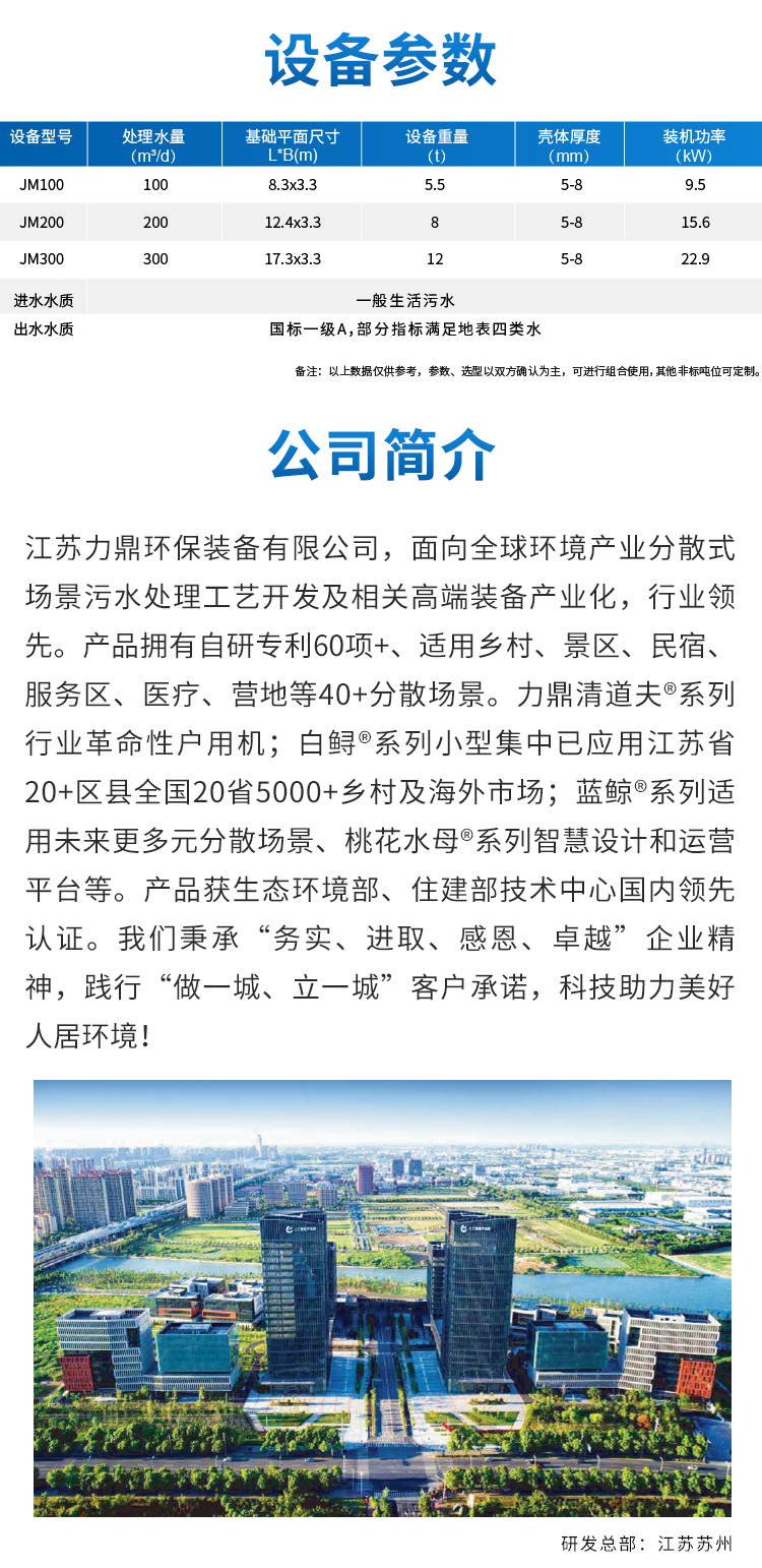 農村生活污水處理設備廠家介紹 農村生活污水處理設備廠家介紹