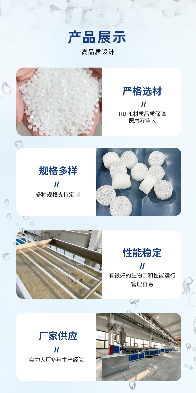 污水處理生物懸浮填料特點 污水處理生物懸浮填料特點