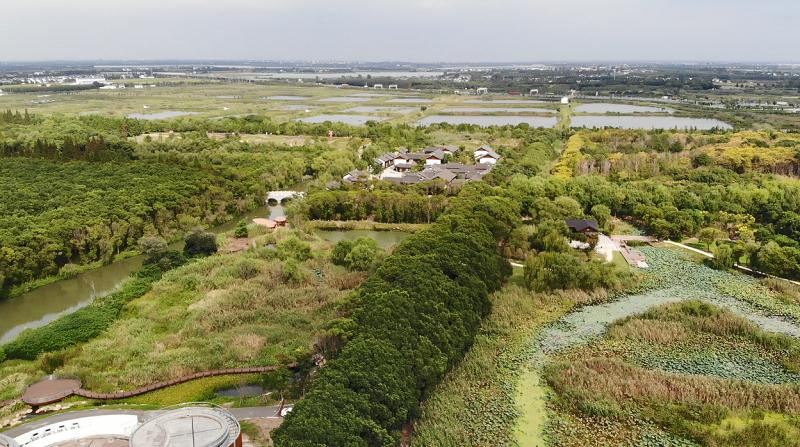 吳江濕地公園航拍 吳江濕地公園航拍